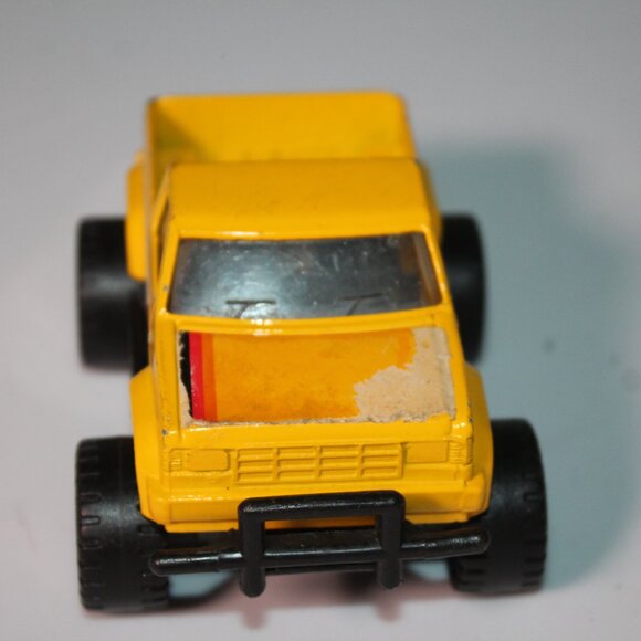 Vintage 1984 Remco Yellow Pickup Toy Truck Diecast Metal 3-5/8" Long *TY - Picture 3 of 5
